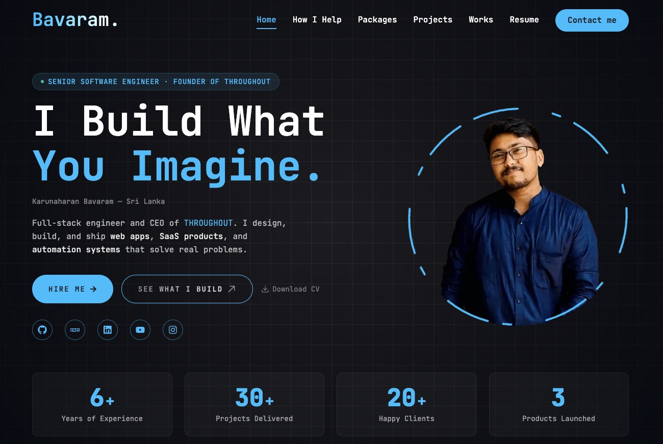 Karunaharan Bavaram | Senior Software Engineer & Full Stack Developer